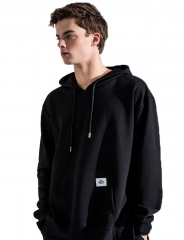 Adidas sweater men's fashion trend long sleeve casual solid color drawstring Hoodie Pullover autumn and winter top warm breathab
