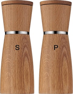 IKA-A Ceramill Nature Series Salt / Pepper Grinder Set, Wood, Environmental Friendly, Good-Looking, 2-Piece Set