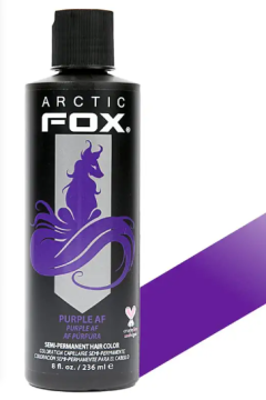 ARCTIC FOX Vegan and Cruelty-Free Semi-Permanent Hair Color Dye (8 Fl Oz, PURPLE AF)