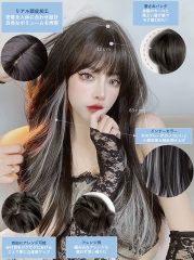 MGRANDE wig premium line 【 active top stylist produce 】 ✅6 items set inner color line women's original wig semi-long small face effect(inner grayLCa DY38A)