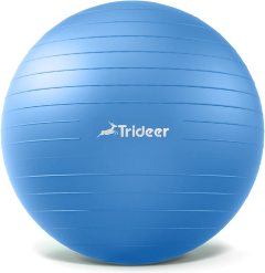 trideer yoga ball exercise ball flexibility, Pilates balance ball is suitable for exercise and fitness, stability yoga ball chair is suitable for office and family gym