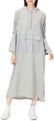 Fleece hooded dress
