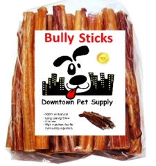 Downtown Pet Supply 6" Bully Sticks for Medium Dogs - Dog Dental Treats & Rawhide-Free Dog Chews - Dog Treats with Protein, Vitamins &amp