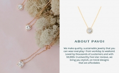 PAVOI 14K Gold Plated Post Faux Diamond Round Solitaire Pendant Halo Necklace | Gold Necklace for Women | Slider Adjustable