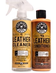 Chemical Guys SPI_109_16 Leather Cleaner and Leather Conditioner Kit for Use on Leather Apparel, Furniture, Car Interiors, Shoes, Boots, Bags & More (2 - 16 fl oz Bottles)