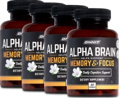 ONNIT Alpha Brain (360ct) - Premium Nootropic Brain Supplement - Focus, Concentration & Memory - Alpha GPC, L Theanine & Bacopa Monnieri