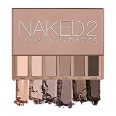 Urban Decay Naked2 Basics Eyeshadow Palette, 6 Taupe & Brown Matte Neutral Shades - Ultra-Blendable, Rich Colors with Velvety Texture - Makeup Set Includes Mirror & Full-Size Pans