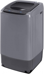 COMFEE' Portable washing machine, 0.9 cubic foot compact washing machine with LED display, 5 wash cycles, 2 built-in rollers, space saving fully automatic washing machine, ideal fo