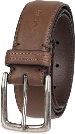 Columbia Men's Trinity Logo Casual Belt with Single Fork Buckle Fits Jeans Khaki Pants