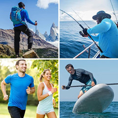BOSCH Men’s Long Sleeve good Shirts UPF 50+ Sun Protection SPF Lightweight Quick Dry T-Shirts Outdoor Hiking Running Fishing