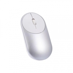 BT Wireless Mouse Dual Mode Slim Silent Corldless Mouse with BT4.0 and 2.4G Compatible with Laptop/PC/Windows/Mac (Silver)