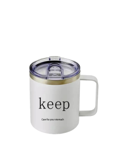 ETUDEInsulated Coffee Mug with Handle, Reusable Insulated Mug, Black Coffee Mug for Office and Home, Coffee Tumbler Thermos, 14oz.