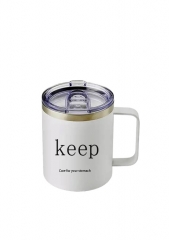 ETUDEInsulated Coffee Mug with Handle, Reusable Insulated Mug, Black Coffee Mug for Office and Home, Coffee Tumbler Thermos, 14oz.