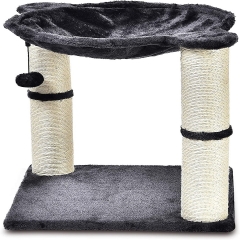 BBmazon Basics Cat Condo Tree Tower with Hammock Bed and Scratching Post Scratching Post