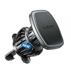 Magnetic Phone Holder for Car, [Easily Install] LISEN Car Phone Holder Mount [6 Strong Magnets] Cell Phone Holder for Car [Case Friendly] iPhone Car Holder Compatible with All Smar