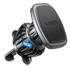 Phone Holder for Car, [Easily Install] LISEN Car Phone Holder Mount [6 Strong Magnets] Cell Phone Holder for Car [Case Friendly] iPhone Car Holder Compatible with All Smar