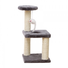 YIYANGQIANXIWOThree layers, three pillars, cat climbing frame, sisal cat grabbing board, cat toy decompression, cat grabbing column, cat climbing frame