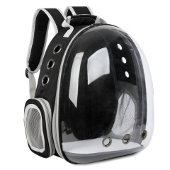 YIYANGQIANXIWONew Pet Outgoing Bag Portable Spacecraft Transparent Cat Backpack Breathable Double Shoulder Cat Bag Large Capacity
