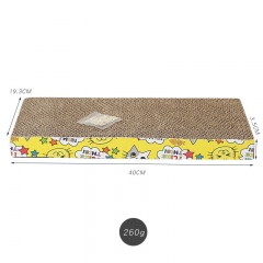 YIYANGQIANXIWO Pet products, scratch resistant claws, enlarged corrugated paper cat scratch board, cartoon, no chip falling cat toy