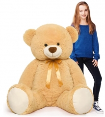 Heino Teddy Bear Stuffed Animals Christmas Teddy Bear Light Brown Bear Plush Toy Giant Teddy Bear, Anniversary Valentine's Day Gifts Birthday Baby Shower Napkins Decor