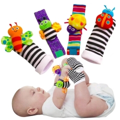Bigib Baby Rattle Socks Toys 3-6 to 12 Months Girls Boys Learning Toys