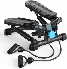 Mini stepper, spiral staircase stepper with a capacity of 300 pounds (approximately 149.7 kilograms), equipped with a resistance band for full body exercise at home