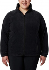 BETOP Women's Benton Springs Fleece Jacket,Zipper Closure Soft Fabric for Cold Weather,Machine Wash,100% Polyester Black
