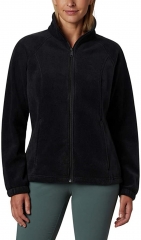 BETOP Women's Benton Springs Fleece Jacket,Zipper Closure Soft Fabric for Cold Weather,Machine Wash,100% Polyester Black