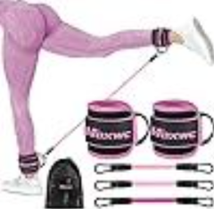 Ankle resistance band with cuffs, ankle resistance band for exercise, ankle resistance band for legs, hip lifting exercise equipment, used for kicking buttocks fitness training, hi