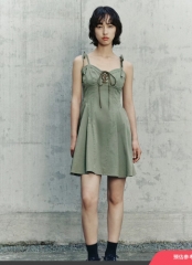 Summer New Women's Fashion Retro Spicy Girl Style Strap Short Dress Fashion Retro Spicy Girl Style Strap Short Dress