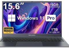 Laptop, 12GB RAM, 512GB SSD Endless Power laptop computer, Expandable to 1TB, with 15.6-inch FHD(1920 x 1080) FHD IPS, Intel N5095 (Up to 2.8GHz), BT 4.2, WiFi