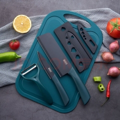 Haodu household stainless steel super fast sharp melon and fruit knife fruit knife Baby food kitchen knife cutting board paring knife combination set suitable for cutting meat vege