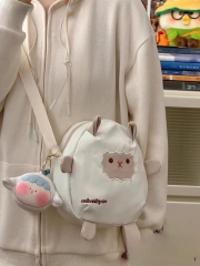 French cute lamb cartoon small bag women's Japanese versatile casual shoulder bag girl crossbody bag