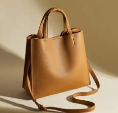 【 Festival Gift 】 Top layer cowhide patchwork geometric bag, large capacity single shoulder bag, women's crossbody bag, women's bag