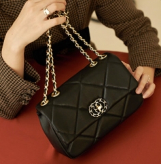【 Festival Gift 】 Top layer cowhide patchwork geometric bag, large capacity single shoulder bag, women's crossbody bag, women's bag