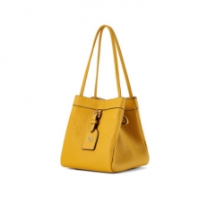 1【 Festival Gift 】 Top layer cowhide patchwork geometric bag, large capacity single shoulder bag, women's crossbody bag, women's bag