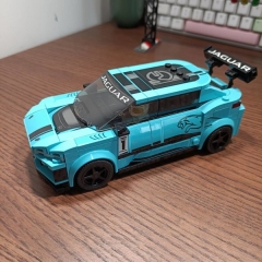 Collaborating with Creative High Difficulty Giant Sports Car Model for Boys and Children Compatible Lego Block Assembly Toy Birthday Gift