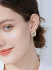 MANRAY Italian Ancient Coin Retro Earrings, Vintage Middle-Age Style Stud Earrings, Minority Jewelry, European and American Gifts