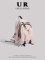 2024 new niche original casual style student backpack travel bag for women