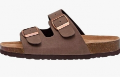 CUSHIONAIRE Women's Lane Cork Footbed Sandal With +Comfort