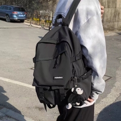 High school backpack for men, trendy and cool campus backpack for male college students, simple and large capacity backpack for Korean version 2024