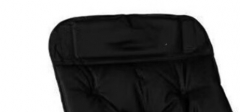 Thickened Folding Chair Outdoor Portable Folding Chair Camping Fishing Chair Moon Chair Leisure Folding Chair Lunch Rest Sitting Lying with Cotton Sofa Chair White
