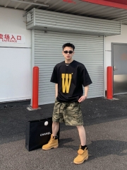 American-style high street camouflage work shorts with pockets, advanced sense, casual and versatile, loose, retro and trendy men's five-point shorts