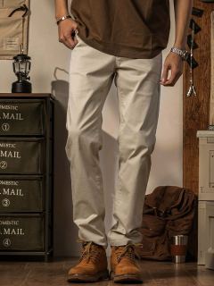 American retro straight casual pants for men, summer khaki work pants, long trousers for men, jeans for men