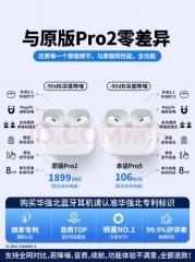 Zokd [Huaqiangbei 15th Generation Pro5 Top Configuration Edition] Bluetooth Headphones Applicable to Apple and Android Wireless Air Active Noise Cancellation for iPhone 15/14/13 Fi