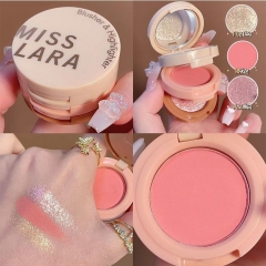 Triple Highlight Blush Matte Eyeshadow Palette Eyeshadow Shadow Crystal Fine Flash Silkworm Brightening Official Genuine Products