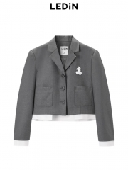 Grey suit jacket