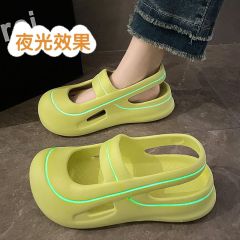 Summer Mary Princess sandals non-slip hundred with heightening slippers outside wear EVA ladies ins shoes with new flat bottom