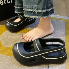 Summer Mary Princess sandals non-slip hundred with heightening slippers outside wear EVA ladies ins shoes with new flat bottom