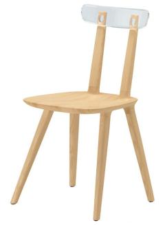 "Modern minimalist style solid wood dining stool, sturdy and comfortable design, suitable for household and commercial occasions"